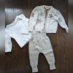 Mayoral Cardigan and Sweater Pants Set